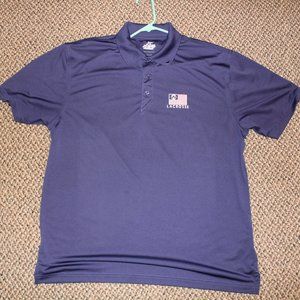 AHEAD Men's Extreme Polo Shirt Lacrosse Navy Blue Size Large